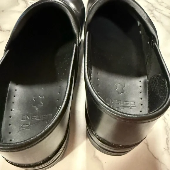 Dansko Black Leather Clogs - Picture 2 of 16